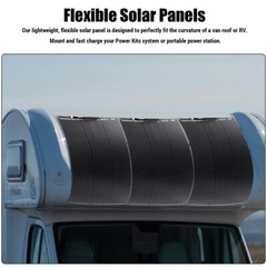 200W 400W Mono Flexible Bendable Solar Panel Kit Portable Power Charge Camper RV