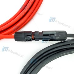 10AWG Solar Panel Extension Cable 30FT/50 FT PV Cable w/ Flexible Wire Connector