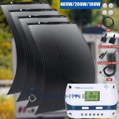 Flexible 400W Solar Panel 23.4% High Efficiency Ultra-thin Solar Modules for RV