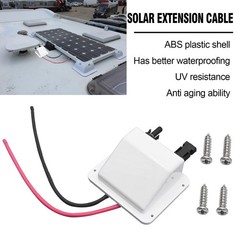 Solar Cable Entry Gland Box – 1FT 10AWG Soft Extension Cable & Connector, UV Res