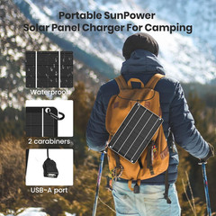 6W Mini USB Solar Panel, IP67 Waterproof Monocrystalline Module DIY Kit with PET