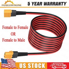 10 AWG XT60 Male Female to XT60 Female Male Connector Adapter RC Battery Cable