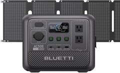 Portable Power Station, 448Wh Solar Generator LiFePO4 Battery Backup w/ 2 700W A