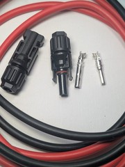 SUNSUL 5FT 10AWG Solar Cable Pair MC4 Red Black RV Off Grid Marine