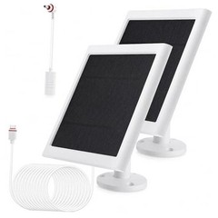White 2P Spotlight Cam Plus/Pro Solar Panel IP65 Outdoor for Ring Cameras