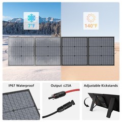 MHPOWOS Folding Solar Panel 110W 220W for ECOFLOW Portable Power Station DELTA 3