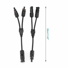 Solar Y Branch Connectors Solar Panel Parallel Connectors 1 to 3Solar Adapter US
