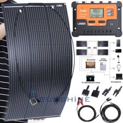 400W 200W 100W Flexible Solar Panel 18V N-Type Mono PV RV Home Off-Grid Battery