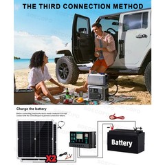 Complete 7000W Off-Grid Solar Kit 7000W Inverter 2pcs 300W Solar Panels 110V US