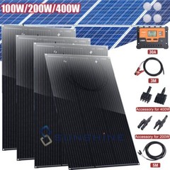 100W 200W 400W Flexible Solar Panel Mono for Power Station RV Roof Battery Home