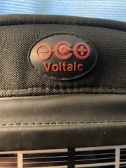 Vintage Voltaic Systems Solar Charger Backpack w/ Cables: