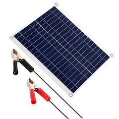25W 12V Solar Panel USB Port Battery Charger Car RV Boat Outdoor Travel Portable