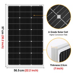 Dokio 100W 200W 400W Solar Panel Kit 12V Mono Solar Panel Home RV Caravan Boat