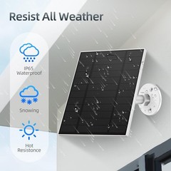 5W Solar Panel, Solar Panel with Micro USB & USB-C Port for DC 5V Outdoor