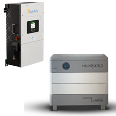 Lithion HomeGrid Stack’d 9.6kWh 2 Batteries with Sol-Ark 15K Hybrid Inverter Kit