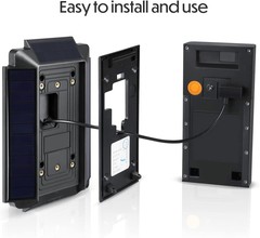 Wasserstein Solar Charger Mount for Ring Video Doorbell 1 (2nd Gen 2020 Release)