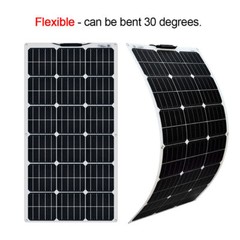 150W Portable Mono Solar Panel Kit With USB For Phone/Power staion/RV/Camping US