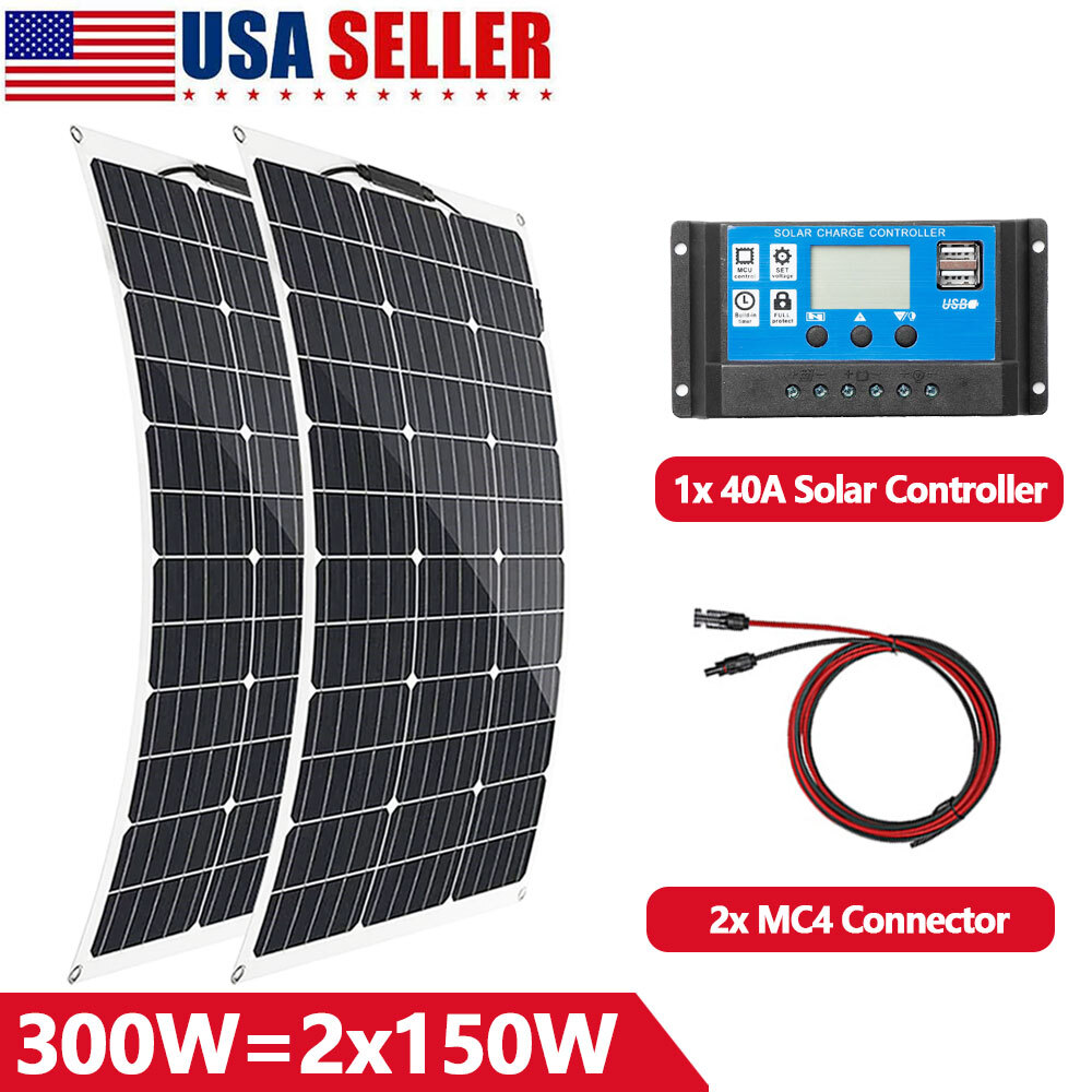 300W High-efficiency Solar Panel Mono-Crystalline Solar Panel With 40A MPPT