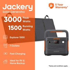 jackery E1000V2 + 1*SolarSaga 100