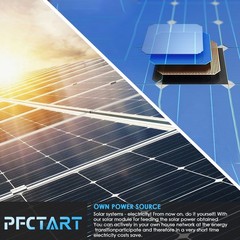 PFCTART 800W Solar Panel Kit Mono 12V for Home RV Marine Battery Charge Boat Car