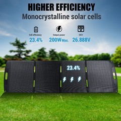 200W 100W Foldable Portable Solar Panel 23% Conversion Efficiency For RV Camping