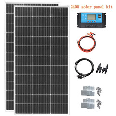 Rigid Solar Panel Battery Charger 600W 480W 240W 120W Photovoltaic Module Outdoo