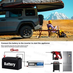 10000W 110V Power Inverter Solar Generator With 500W Solar Panel Home Complete