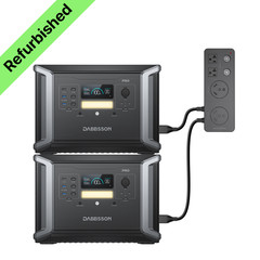 Power Station x2 4600W 2764Wh w/ Parallel Connector LFP Battery for Home Outdoor
