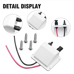 Solar Cable Entry Gland Box – 1FT 10AWG Soft Extension Cable & Connector, UV Res