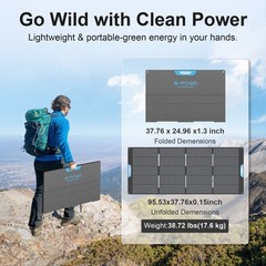 2x Solar Panel 400W for EcoFlow DELTA Pro 3 4000Wh LFP Portable Power Station