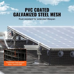Long Lasting 1/2in Solar Panel Bird Stop 8x100ft with Plastic Coated Wire