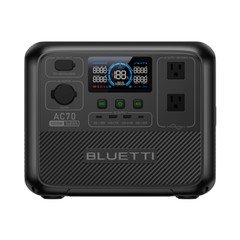 BLUETTI AC70 1000W 768Wh Portable Power Station Solar Generator for Outdoors