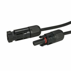 10AWG 1 Pair Black+Red Solar Panel Extension Cable with Female & Male Connectors