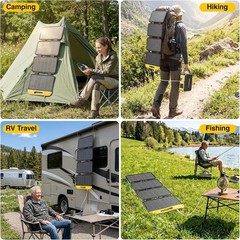 VTOMAN VS40 Portable Solar Panel 40W 13.9V, 25% High Efficiency Foldable Solar