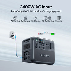 BLUETTI AC200L 2400W 2048Wh Portable Power Station Home Backup Extreme Weather