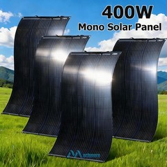 400W Flexible Solar Panel Mono 12V Home RV Boat Camping PV Power Battery Charge