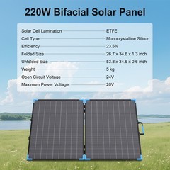220W 400W Portable Solar Panel IP68 Waterproof Foldable Solar Panel Power Backup