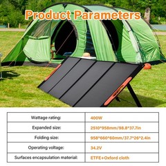 400W Portable Solar Panel Foldable For Power Station