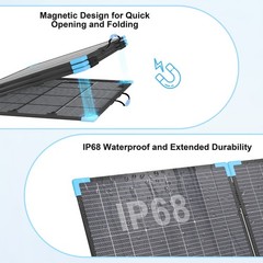 220W 400W Portable Solar Panel IP68 Waterproof Foldable Solar Panel Power Backup