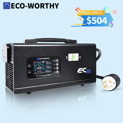 ECO-WORTHY 48V 100A Charger Suitable for 120/240V Generators Fast Charging