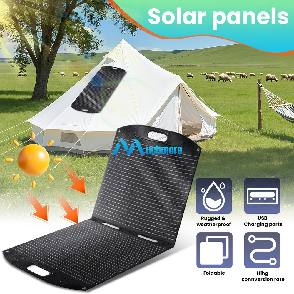100W 22V Foldable Solar Panel for Ourdoor Camping Delta 2 Delta 3 Power Stations