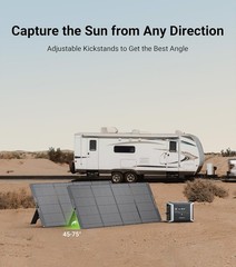 Dabbsson Portable Power Station 300W 298Wh LiFePO4 w/ 120W Folding Solar Panel