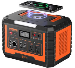 EBL Portable Power Station 1000W, 999Wh Solar Generator 2000W Peak, AC/Wireless