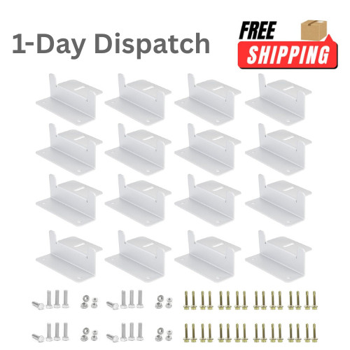 ECO-WORTHY 16x Solar Panel Z Mount Brackets Aluminum RV Boat Roof