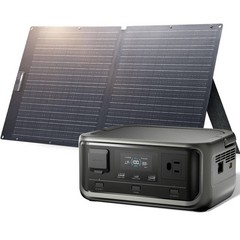 ALLPOWERS Portable Power Station 256Wh 300W Solar Generator AC +100W Solar Panel