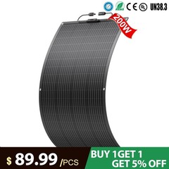 12V 200W 400W 600W 800W Flexible Solar Panel Mono Camping Home RV Battery Charge