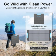 60W 110W 220W 400W Solar Panel for Anker Solix C1000 C2000 Gen 2 Power Station