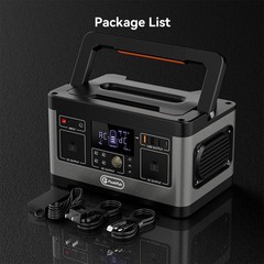 Flashfish P63 Portable Power Station 520Wh 500W Solar Generator Refurbished