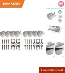 2 Sets of Corrosion-Resistant Z Brackets for Solar Panels – Lightweight Aluminum