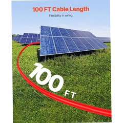100ft 2-Color 10AWG 6mm² 2-PCS, Black/Red